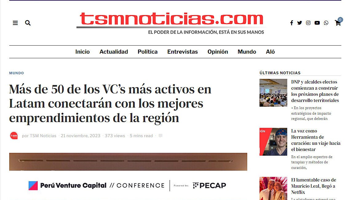 Ms de 50 de los VCs ms activos en Latam conectarn con los mejores emprendimientos de la regin